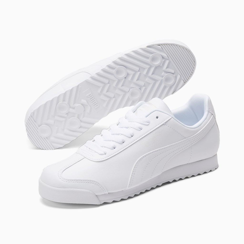 Puma Roma Basic Joggesko Dame Hvite Lyse | SA5387291