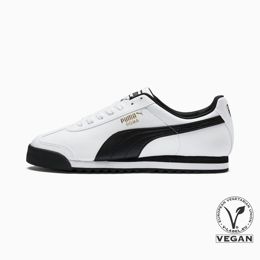 Puma Roma Basic Joggesko Dame Hvite Svarte | YJ1634987