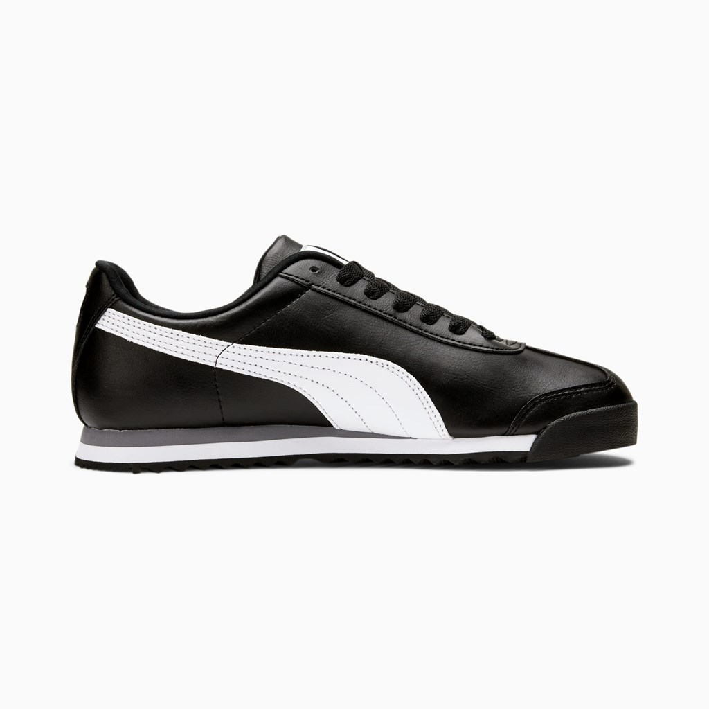 Puma Roma Basic Joggesko Dame Svarte Hvite Sølv | YE8652134