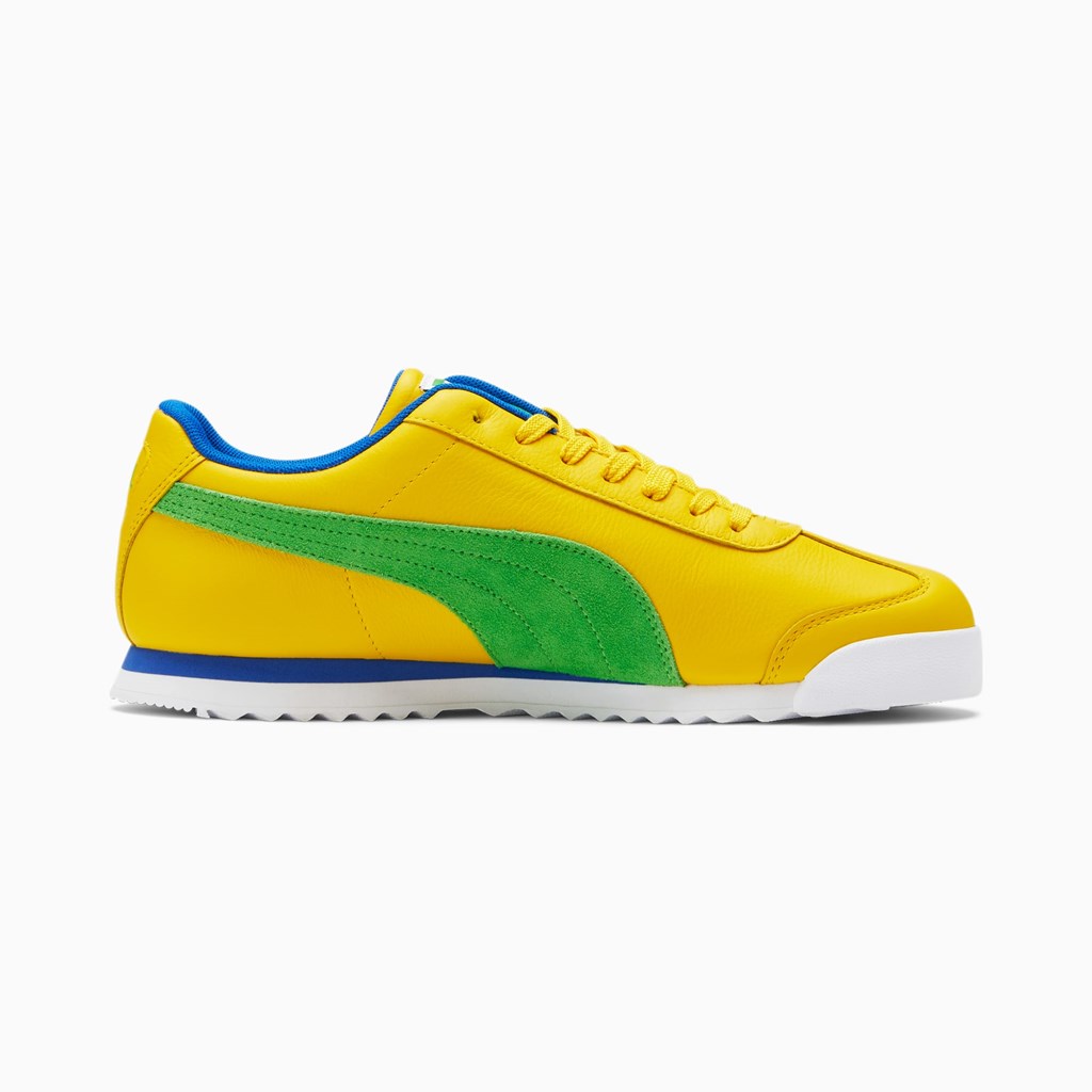 Puma Roma Brazil Joggesko Herre Grønn Kongeblå | IP8614305