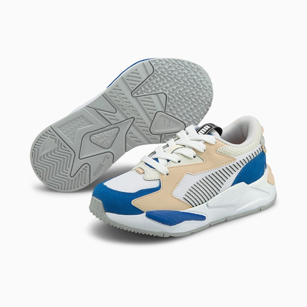 Puma Rs-z College Little Basketsko Jente Kongeblå Hvite | 754BIVWND