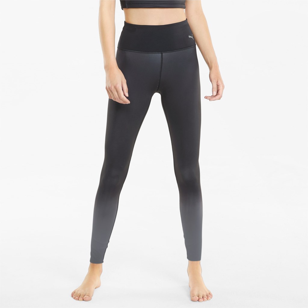 Puma STUDIO Ombre High Liv Full-Length Trenings Leggings Dame Svarte | 068HBYPRJ