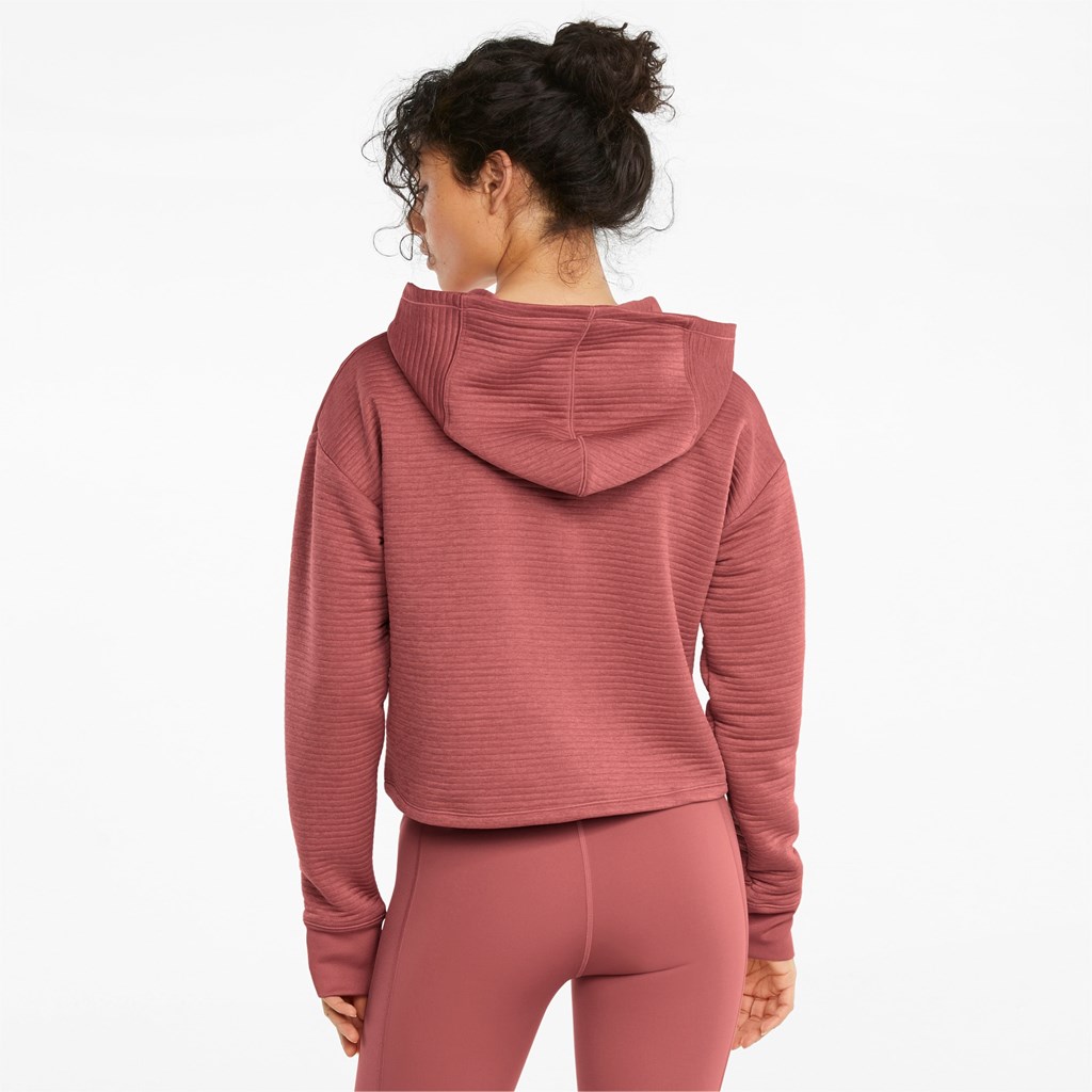 Puma STUDIO Textured Trenings Skimmer Hettegensere Dame Mauvewood | 546OKMCJI