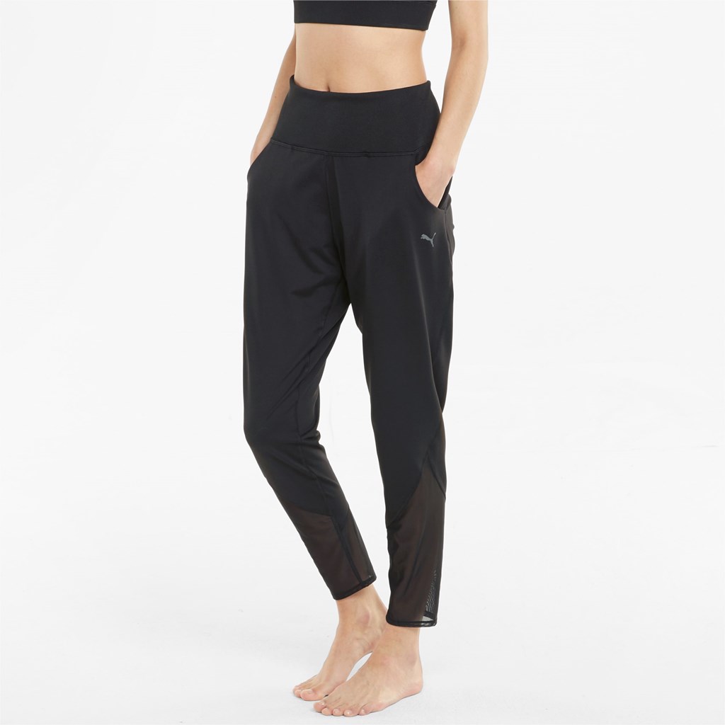 Puma STUDIO Yogini Slim Trenings Jakke Dame Svarte | 132ECKLIS