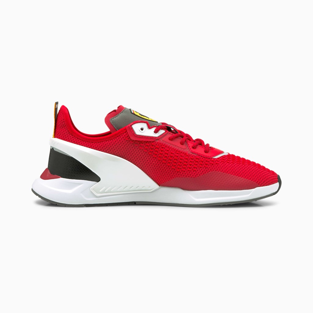 Puma Scuderia Ferrari IONSpeed Racing Sko Herre Hvite Svarte | 043LOWJMX