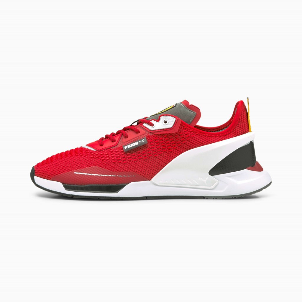 Puma Scuderia Ferrari IONSpeed Racing Sko Herre Hvite Svarte | 043LOWJMX