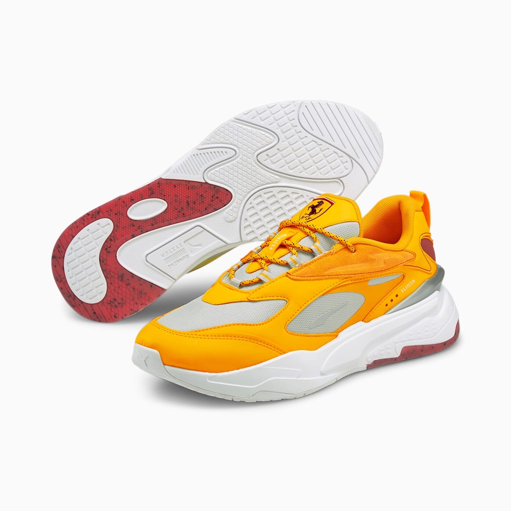 Puma Scuderia Ferrari RS-Fast Motorsport Joggesko Herre Saffron / Rosso Corsa | XE9847602