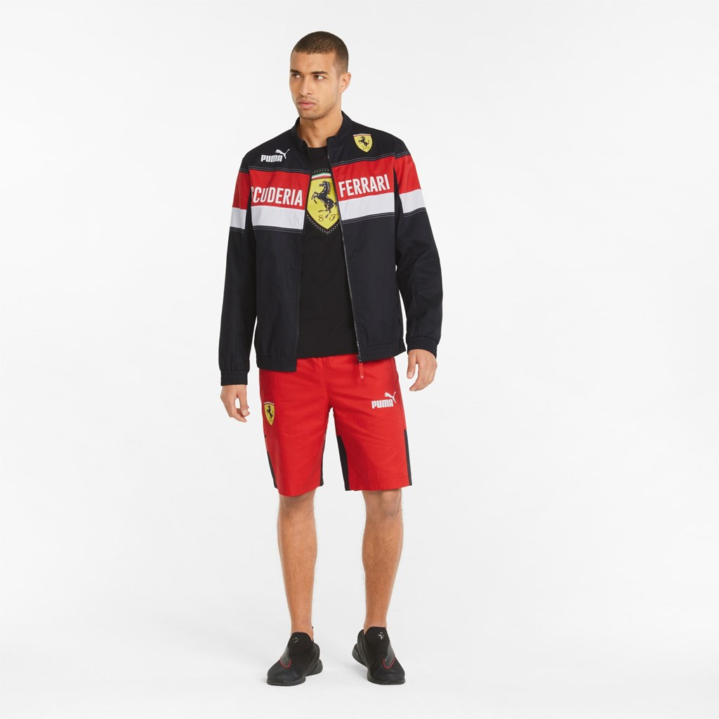 Puma Scuderia Ferrari Race SDS Racing Jakke Herre Svarte | 763SPUHMF