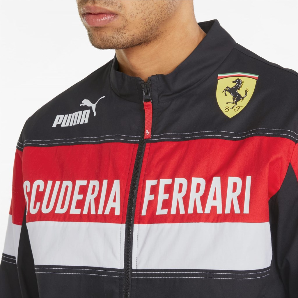 Puma Scuderia Ferrari Race SDS Racing Jakke Herre Svarte | 763SPUHMF