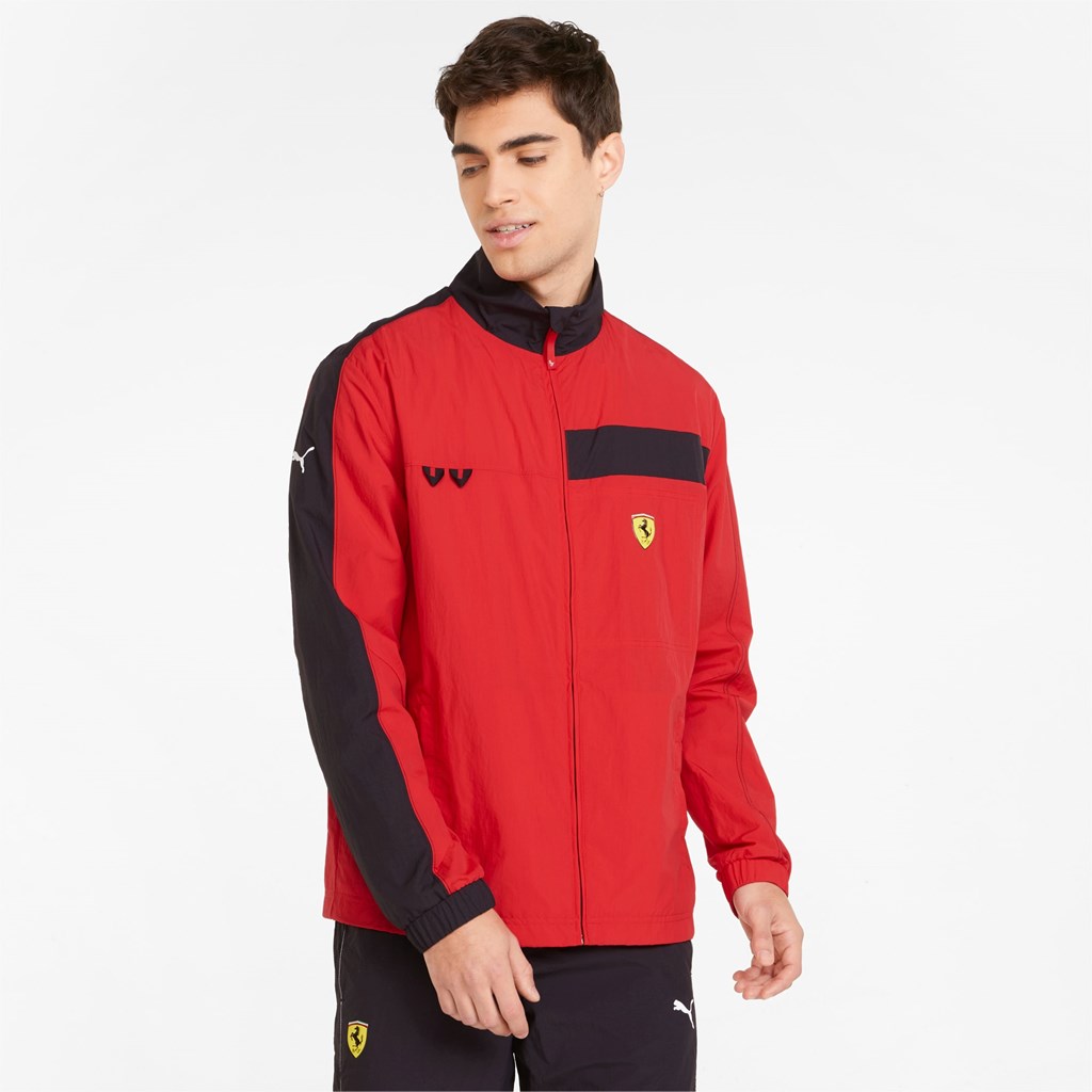 Puma Scuderia Ferrari Race Statement Jakke Herre Rosso Corsa | 510WJBPDH