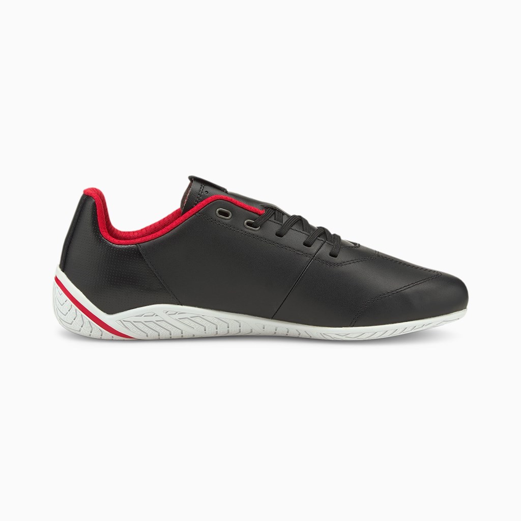 Puma Scuderia Ferrari Ridge Cat Racing Sko Herre Svarte Hvite | 327MTAFKU