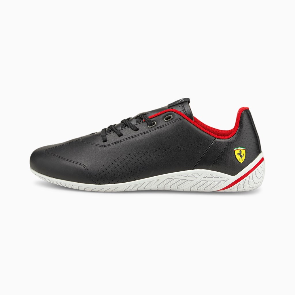 Puma Scuderia Ferrari Ridge Cat Racing Sko Herre Svarte Hvite | 327MTAFKU