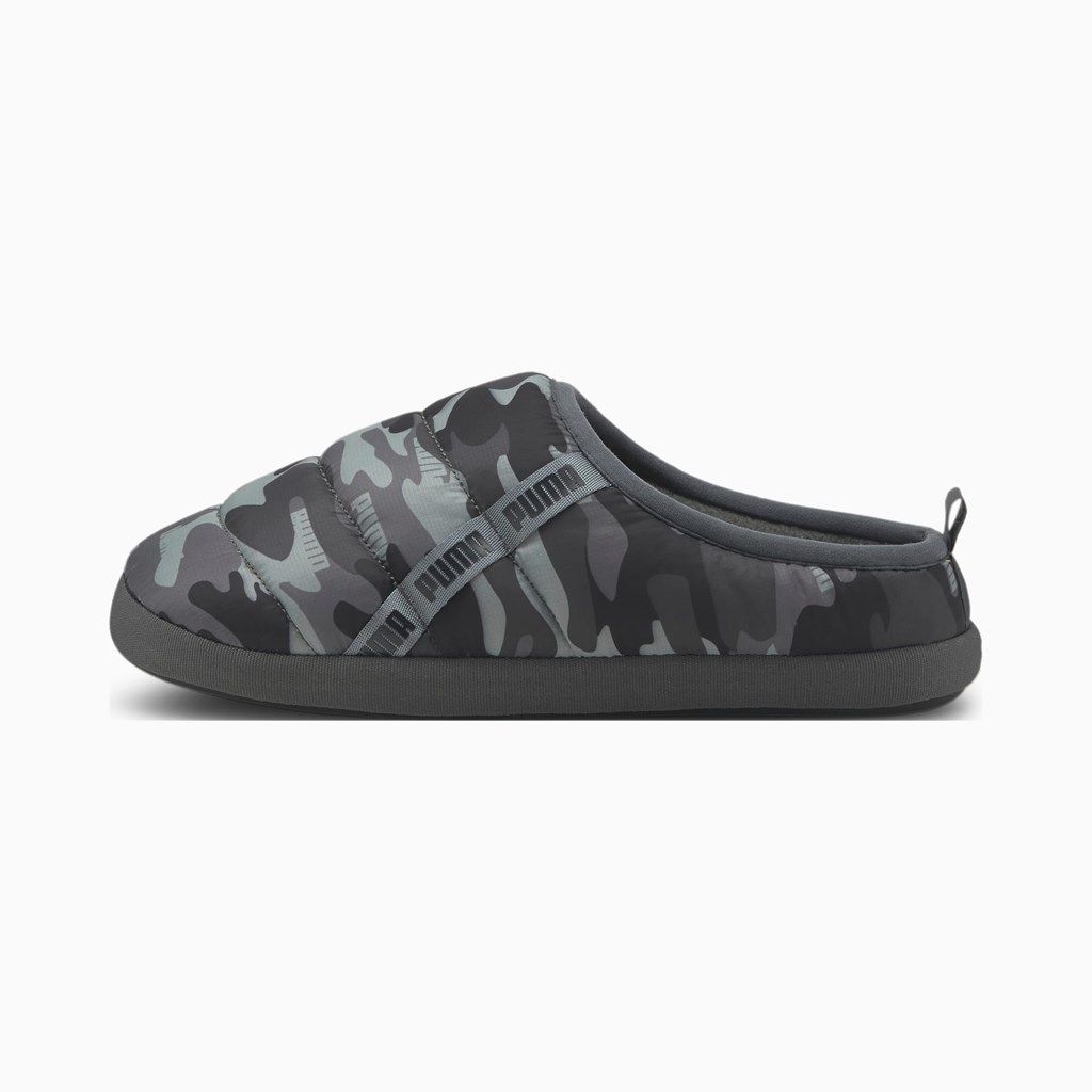 Puma Scuff Camo Tøfler Dame Svarte | GH1650274