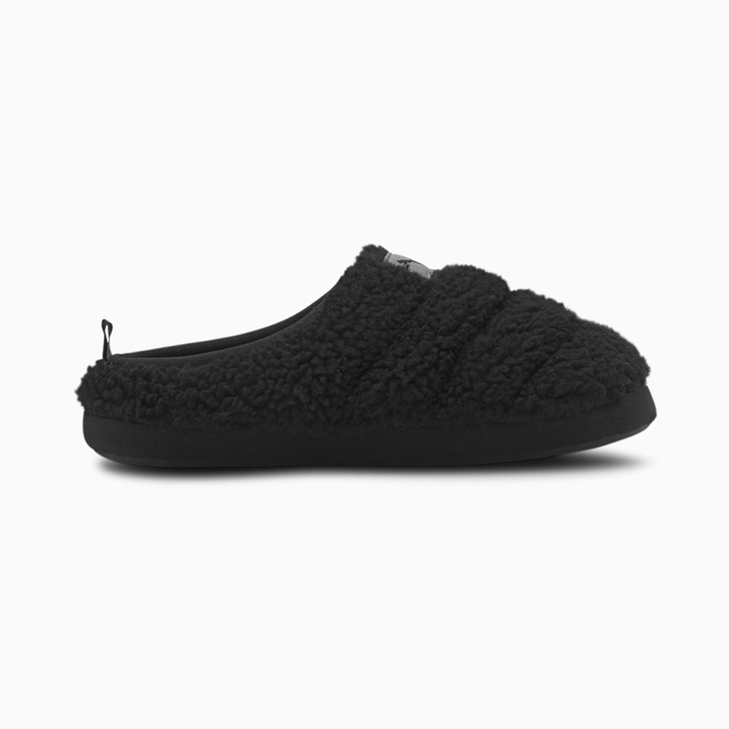 Puma Scuff Sherpa Tøfler Dame Svarte Mørke | JM5213789