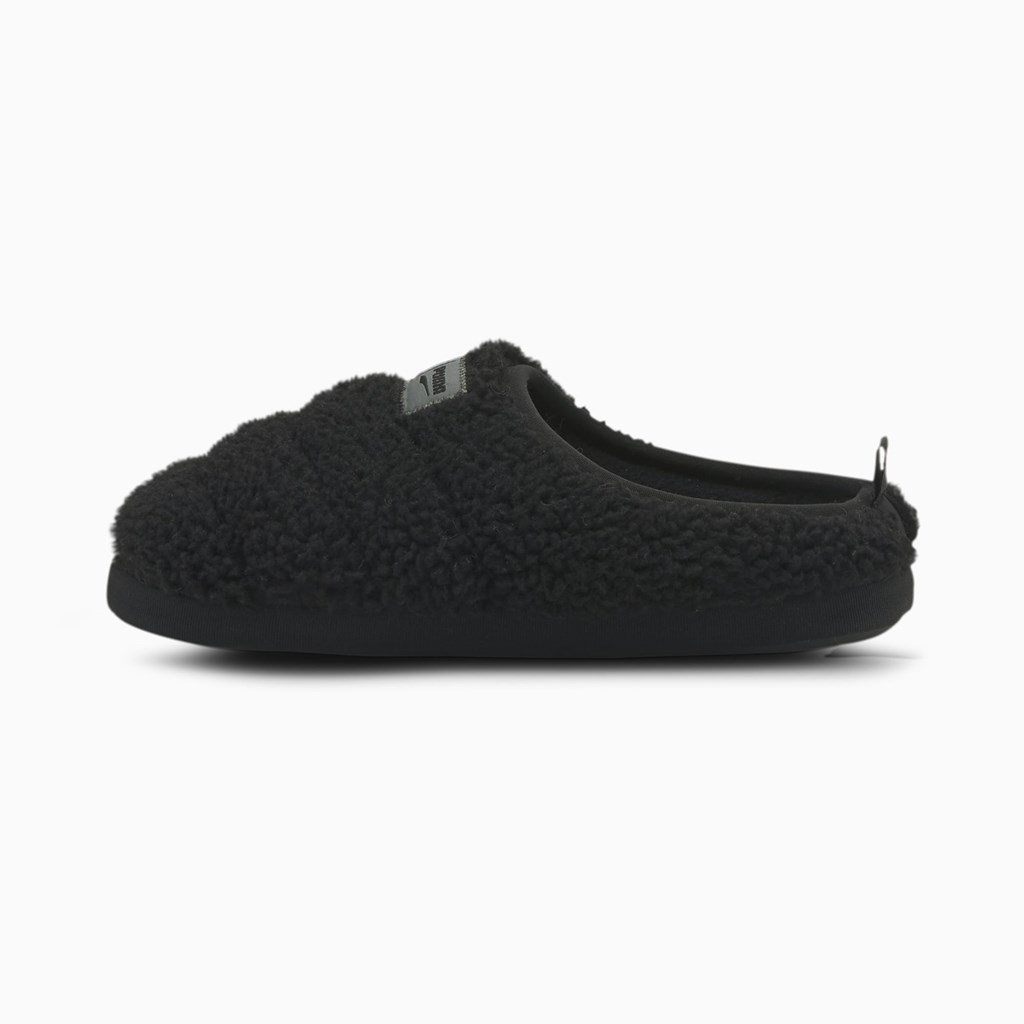 Puma Scuff Sherpa Tøfler Dame Svarte Mørke | JM5213789