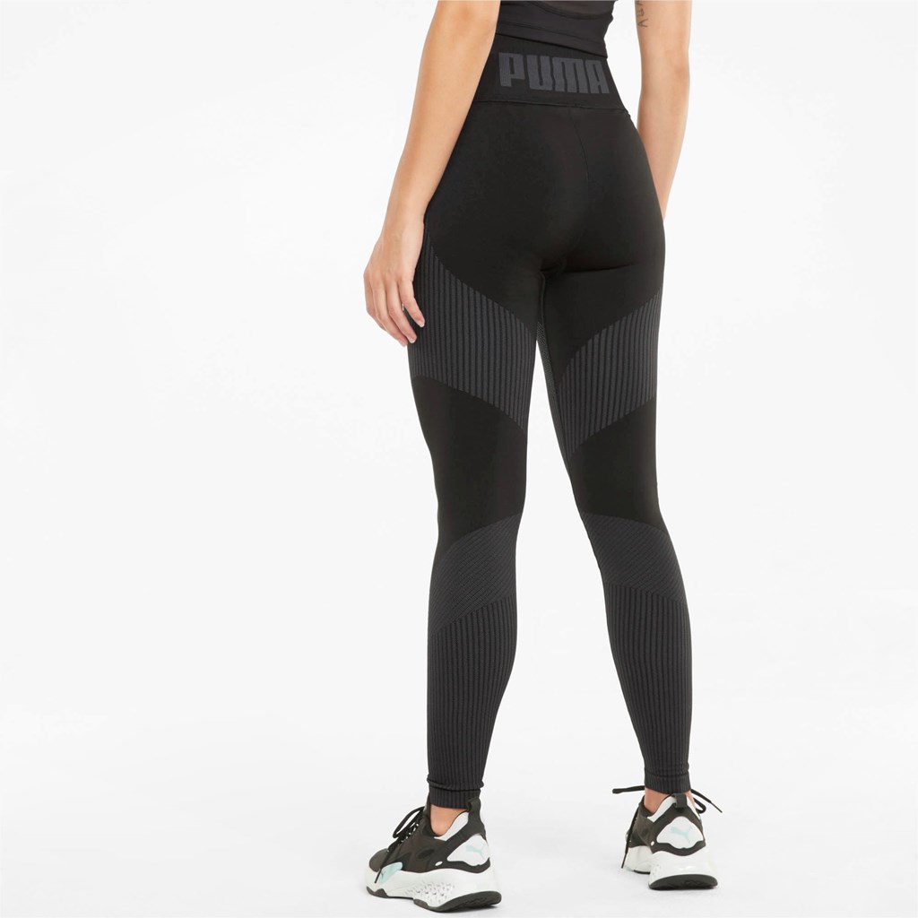 Puma Seamless High Liv 7/8 Trenings Leggings Dame Svarte | 137CFWBIS