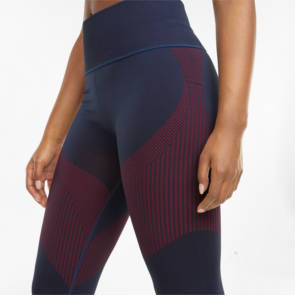 Puma Seamless High Liv 7/8 Trenings Leggings Dame Spellbound / Sunblaze | 450ZTQXKJ