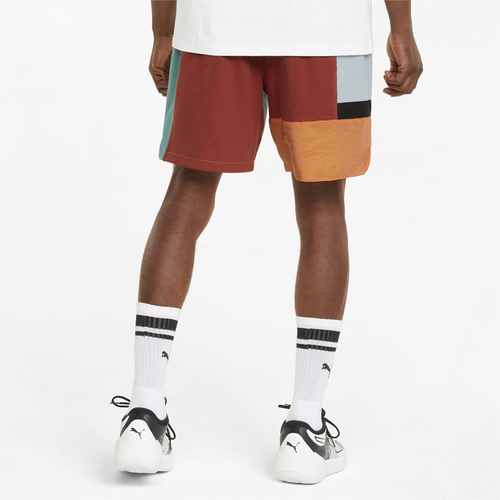 Puma Signature Basketball Shorts Herre Blå | MC9057486