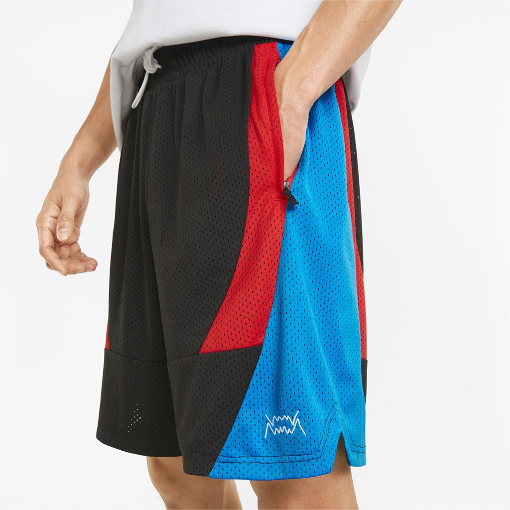 Puma Slashing Basketball Shorts Herre Svarte | AN3409156