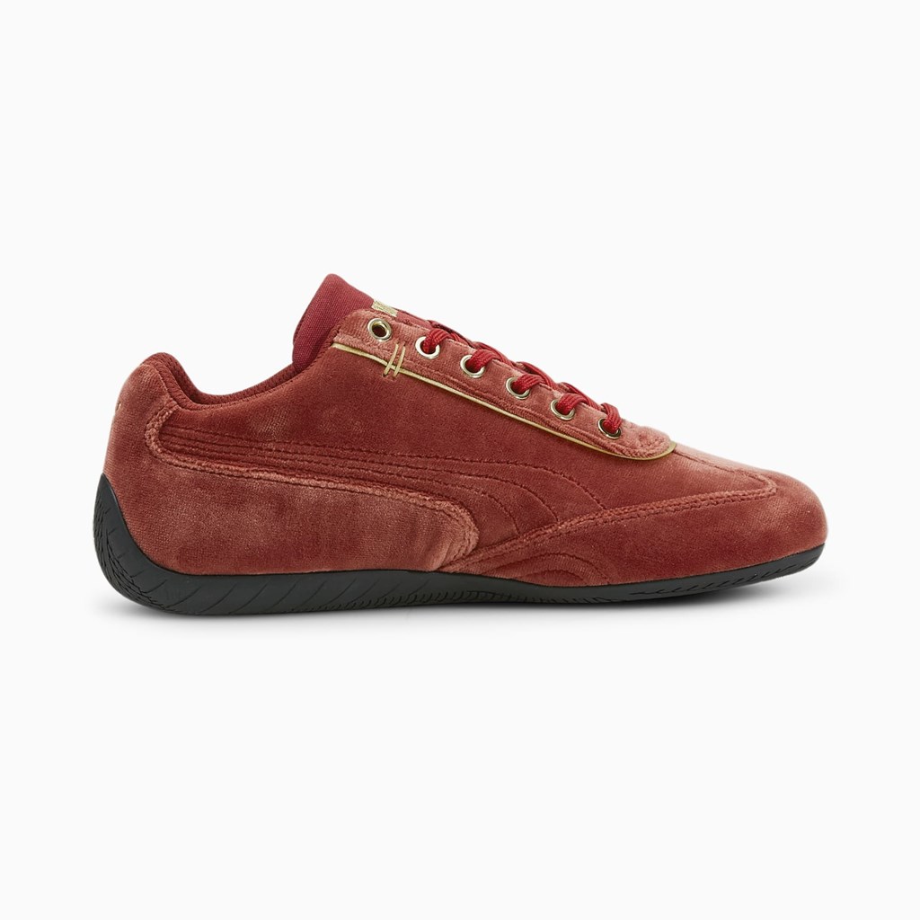 Puma Speedcat Velvet Joggesko Dame Rød Gull | KN8093647