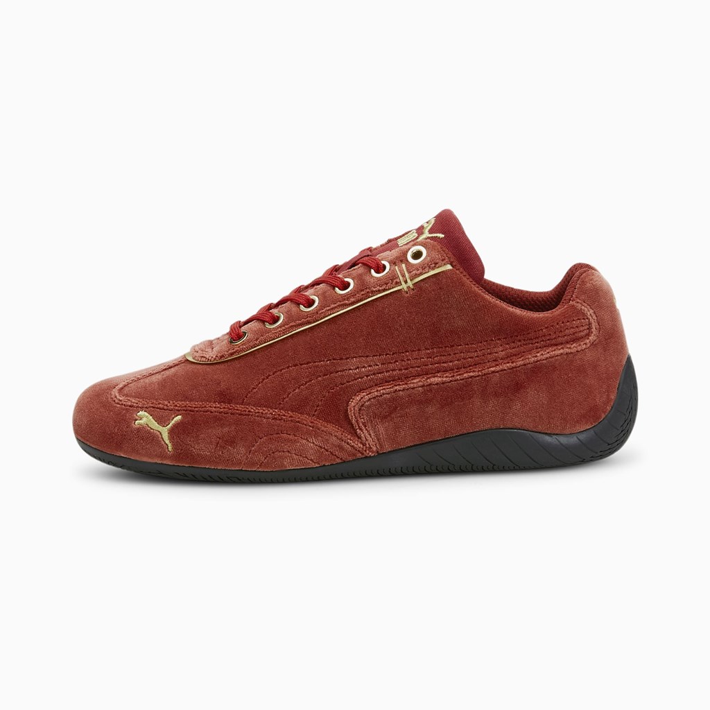 Puma Speedcat Velvet Joggesko Dame Rød Gull | KN8093647