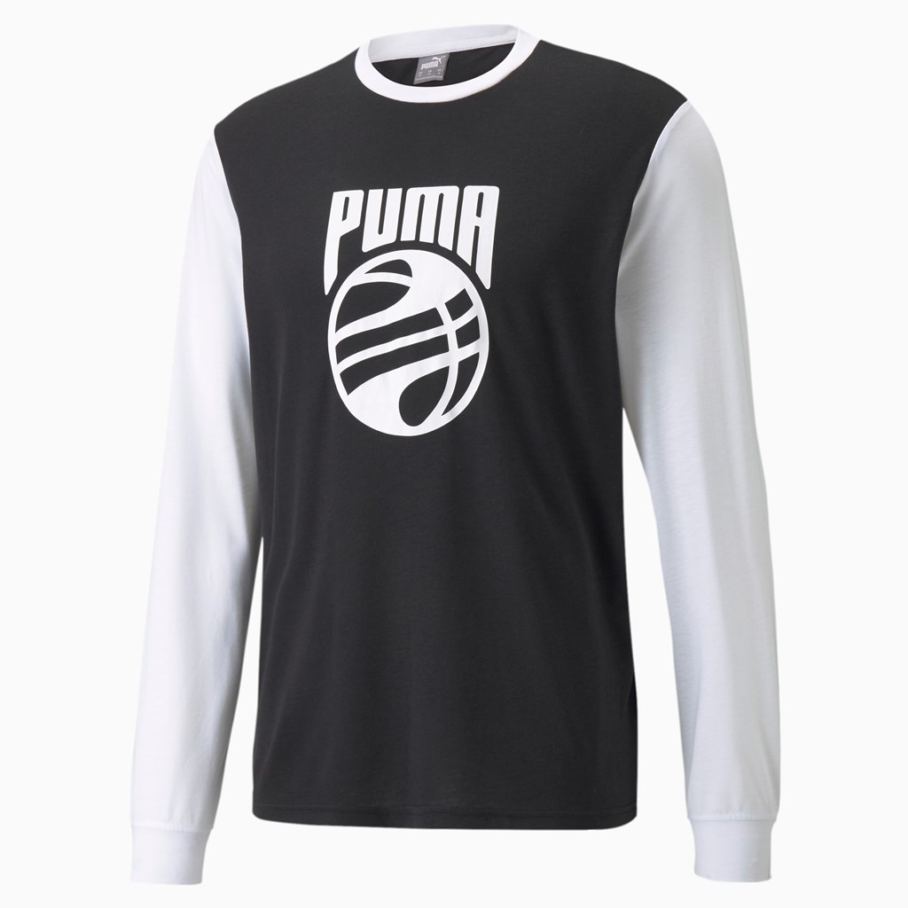 Puma Splash Shooting Skjorte Herre Hvite Svarte | LY8061394