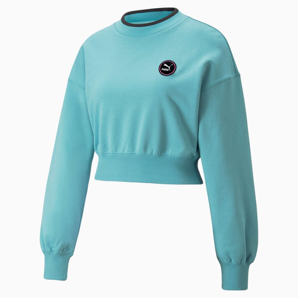 Puma Sportswear by PUMA Crew Neck Sweatshirt Dame Porcelain | OB8512390