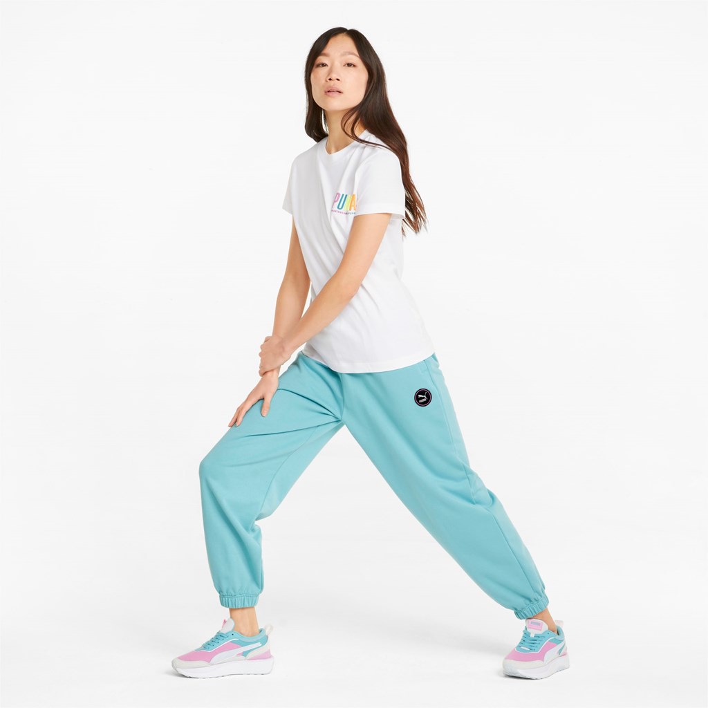 Puma Sportswear by PUMA Graphic Løpe Tskjorte Dame Hvite | 027NZGHSJ