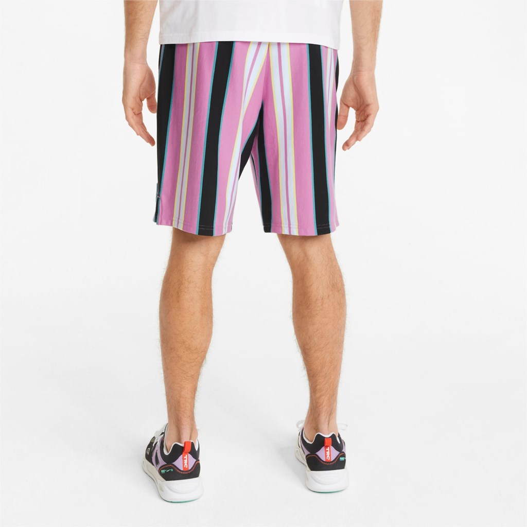 Puma Sportswear by PUMA Printed Longline Shorts Herre Hvite | RQ9548702