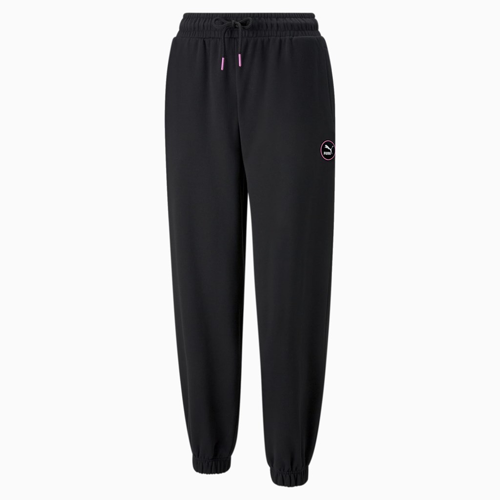 Puma Sportswear by PUMA Sweatpants Dame Svarte | AE3902648