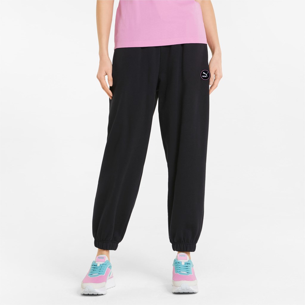 Puma Sportswear by PUMA Sweatpants Dame Svarte | AE3902648