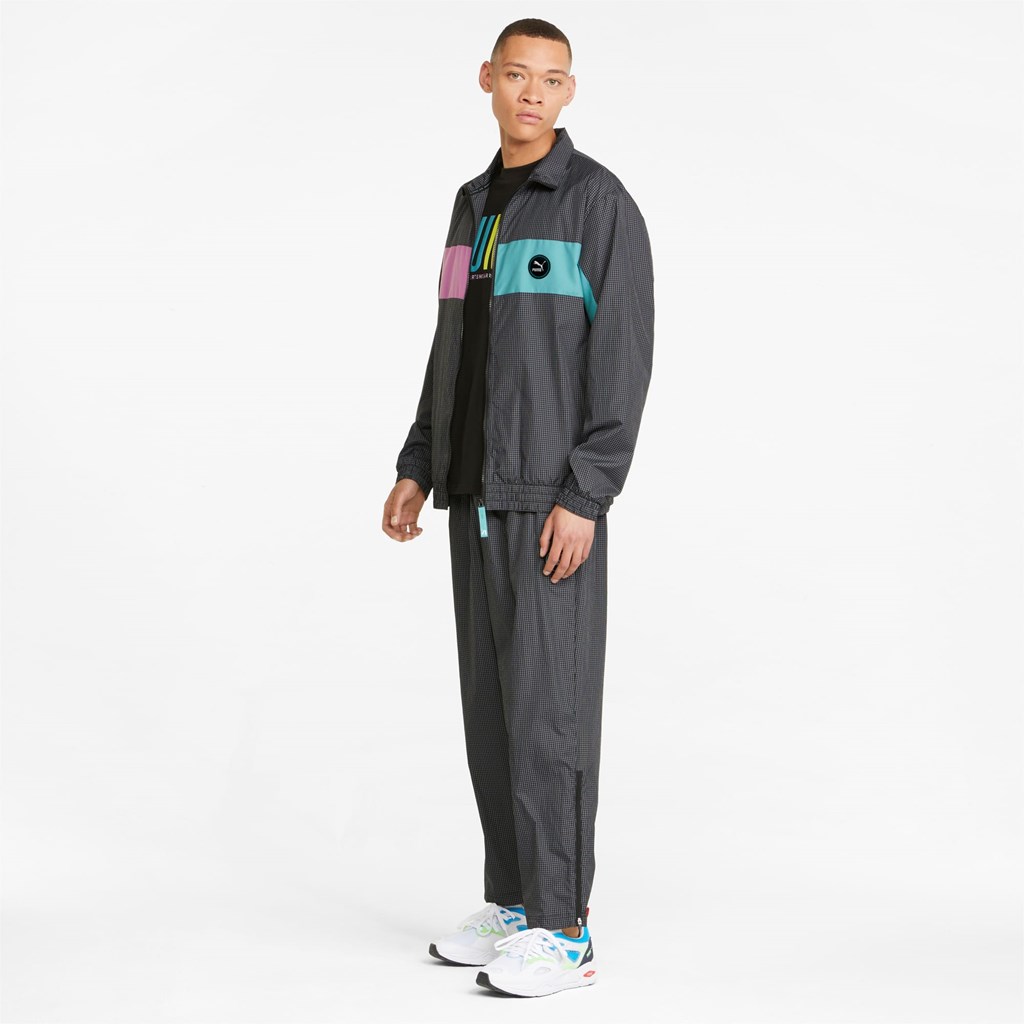 Puma Sportswear by PUMA Woven Jakke Herre Svarte | 692UQZSLG