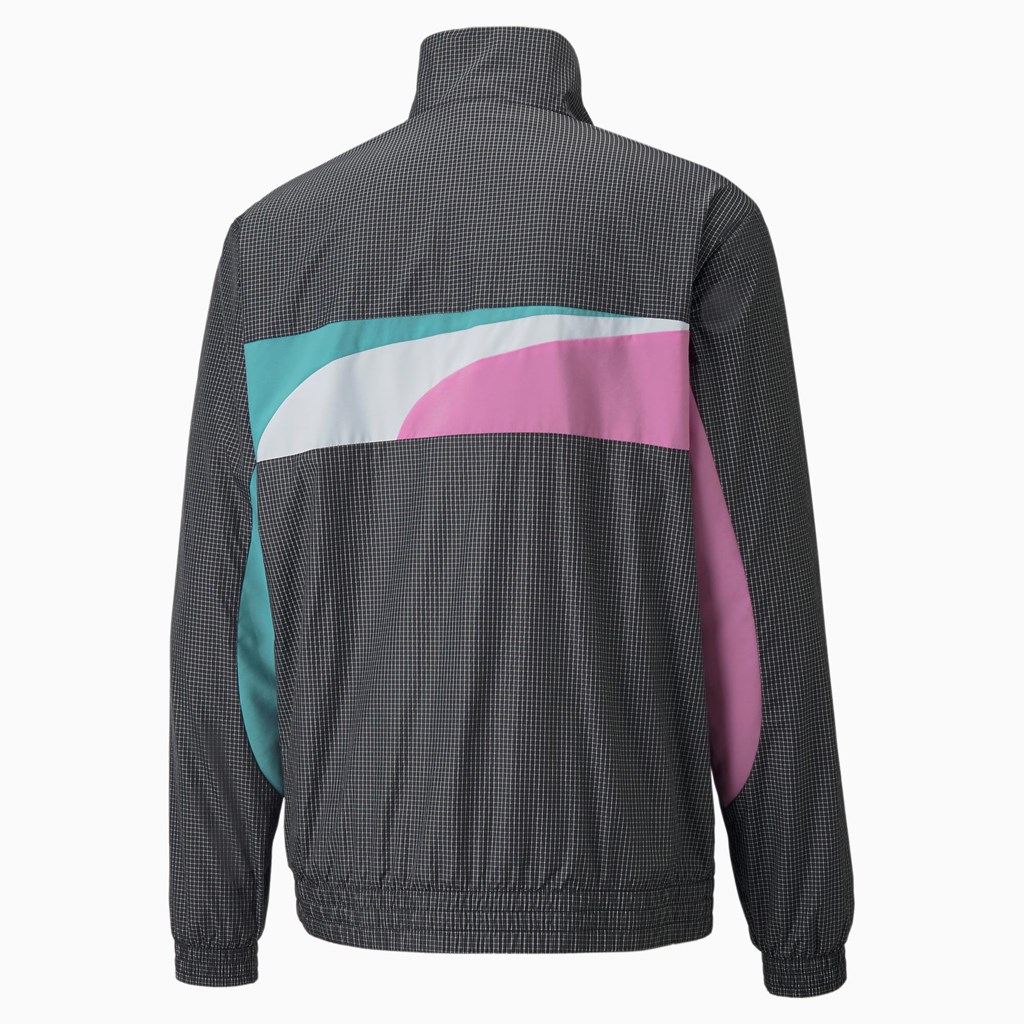 Puma Sportswear by PUMA Woven Jakke Herre Svarte | 692UQZSLG