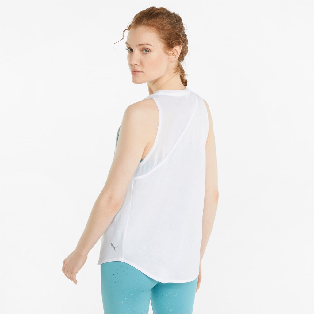 Puma Stardust Crystalline Trenings Tank Tops Dame Hvite | WU5098136