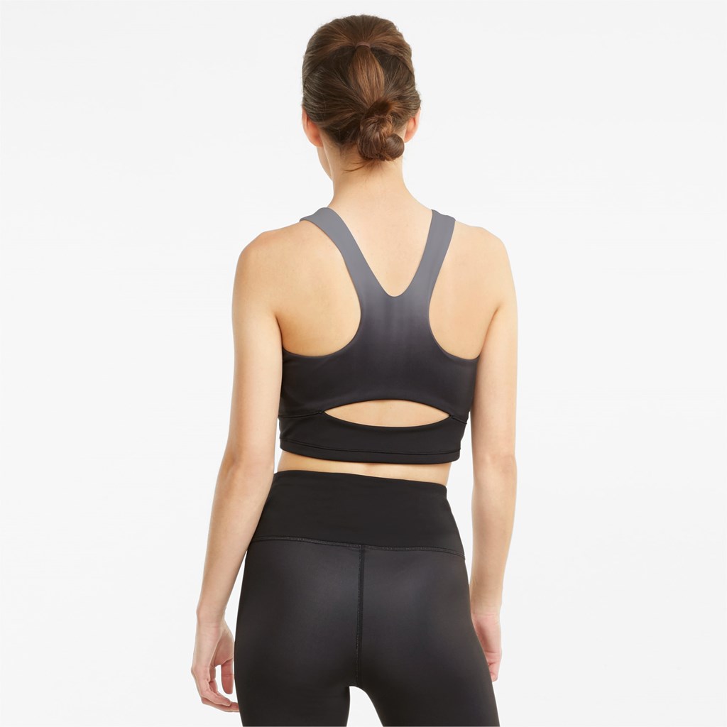 Puma Studio Ombre Racerback Trenings Crop Topper Dame Svarte | OV6180745