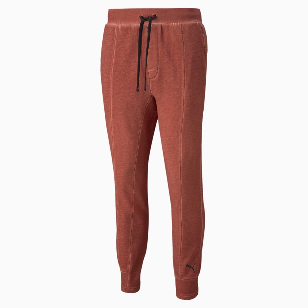 Puma Studio Wash Trenings Joggers Herre Chili Oil | 728NJVFXL