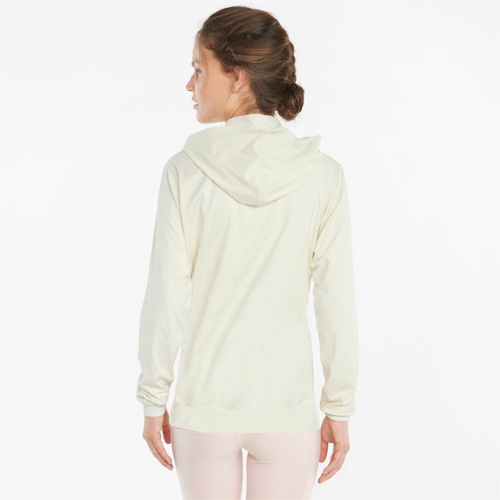 Puma Studio Yogini Full-Zip Trenings Jakke Dame Ivory Glow Heather | 765EJBDVK