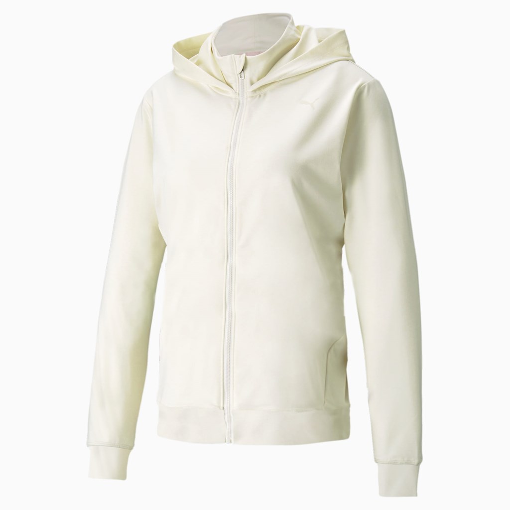 Puma Studio Yogini Full-Zip Trenings Jakke Dame Ivory Glow Heather | 765EJBDVK