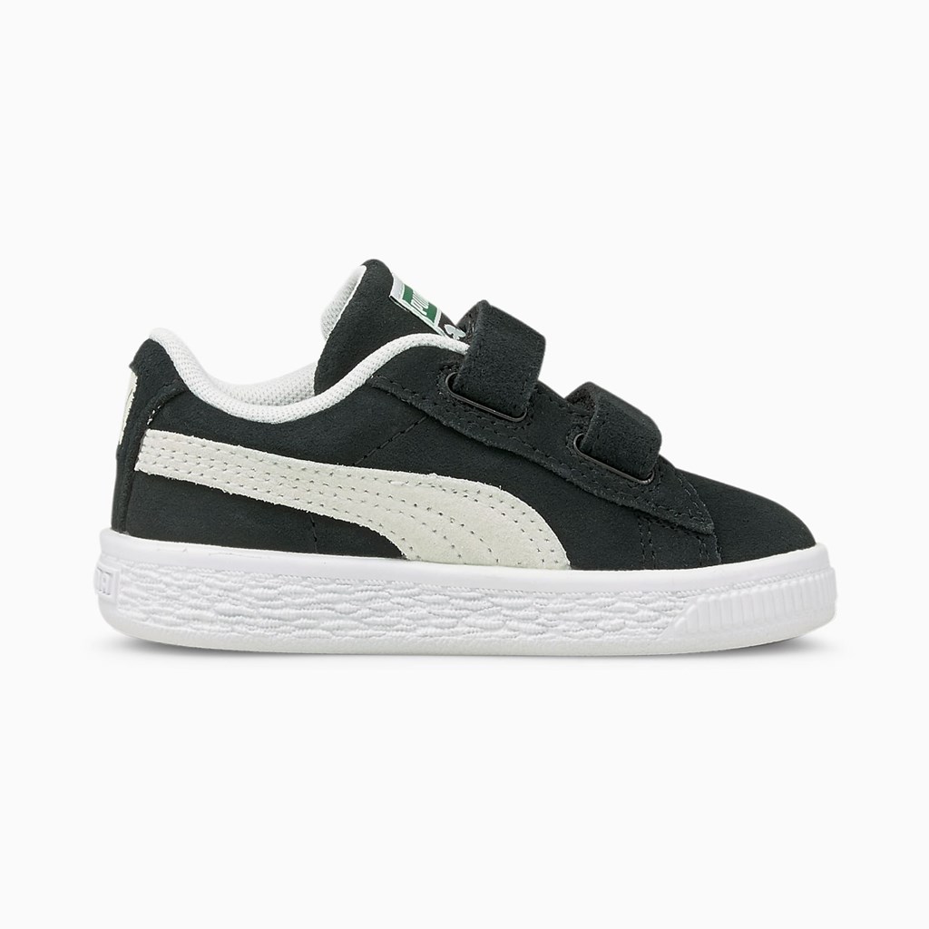 Puma Suede Classic XXI AC Toddler Joggesko Jente Svarte Hvite | HG3017594