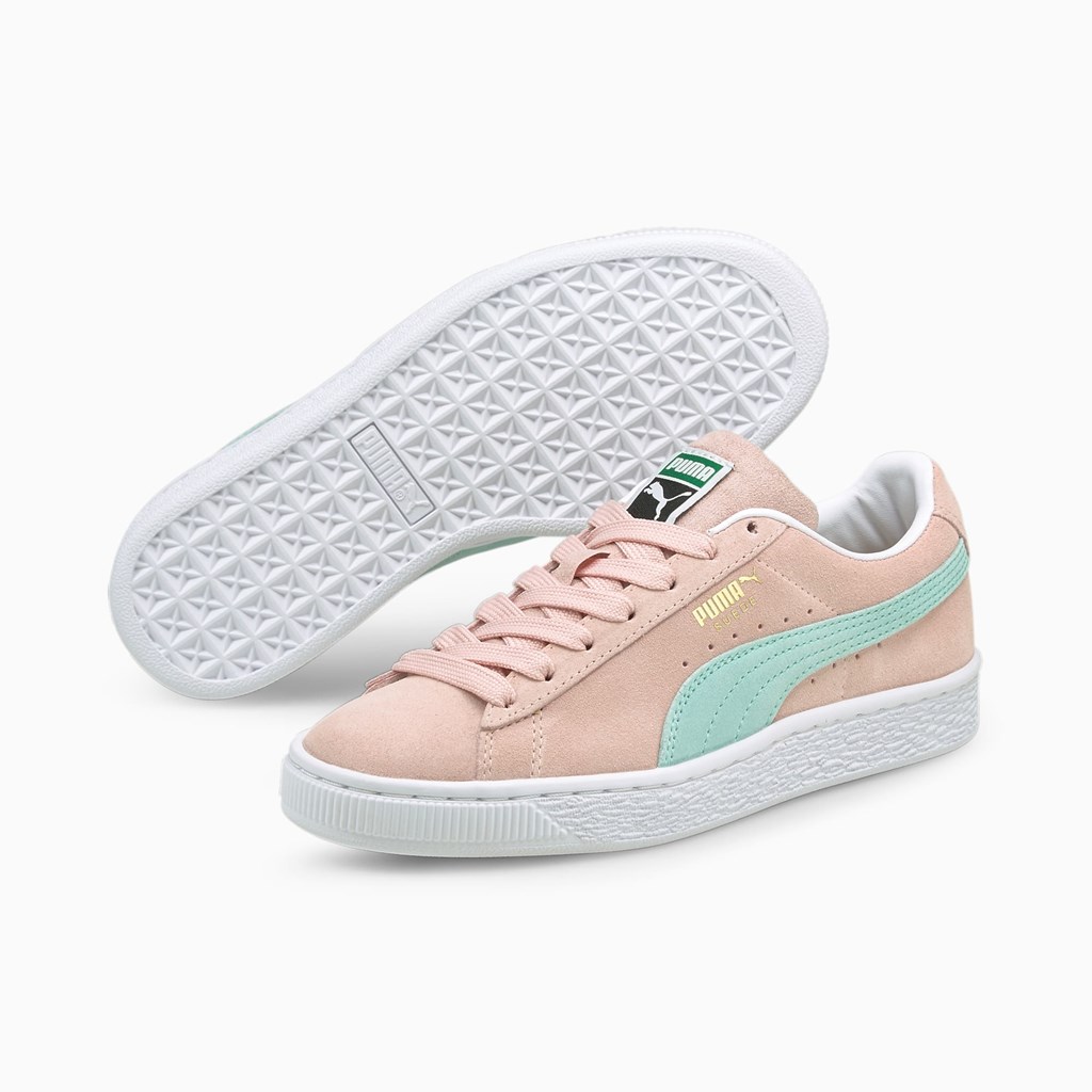 Puma Suede Classic XXI JR Joggesko Gutt Blå | CY0632497