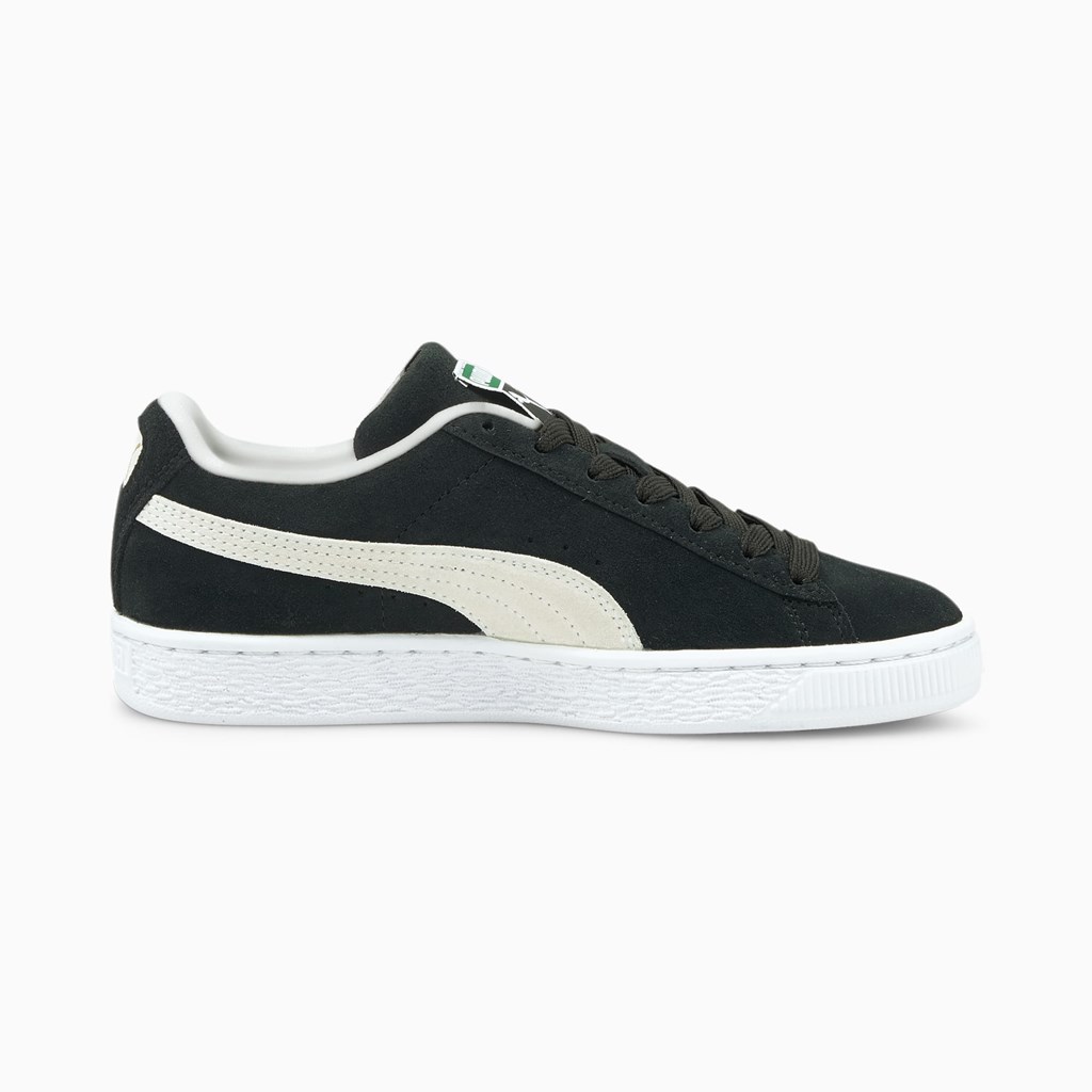 Puma Suede Classic XXI JR Joggesko Gutt Svarte Hvite | FO8054276