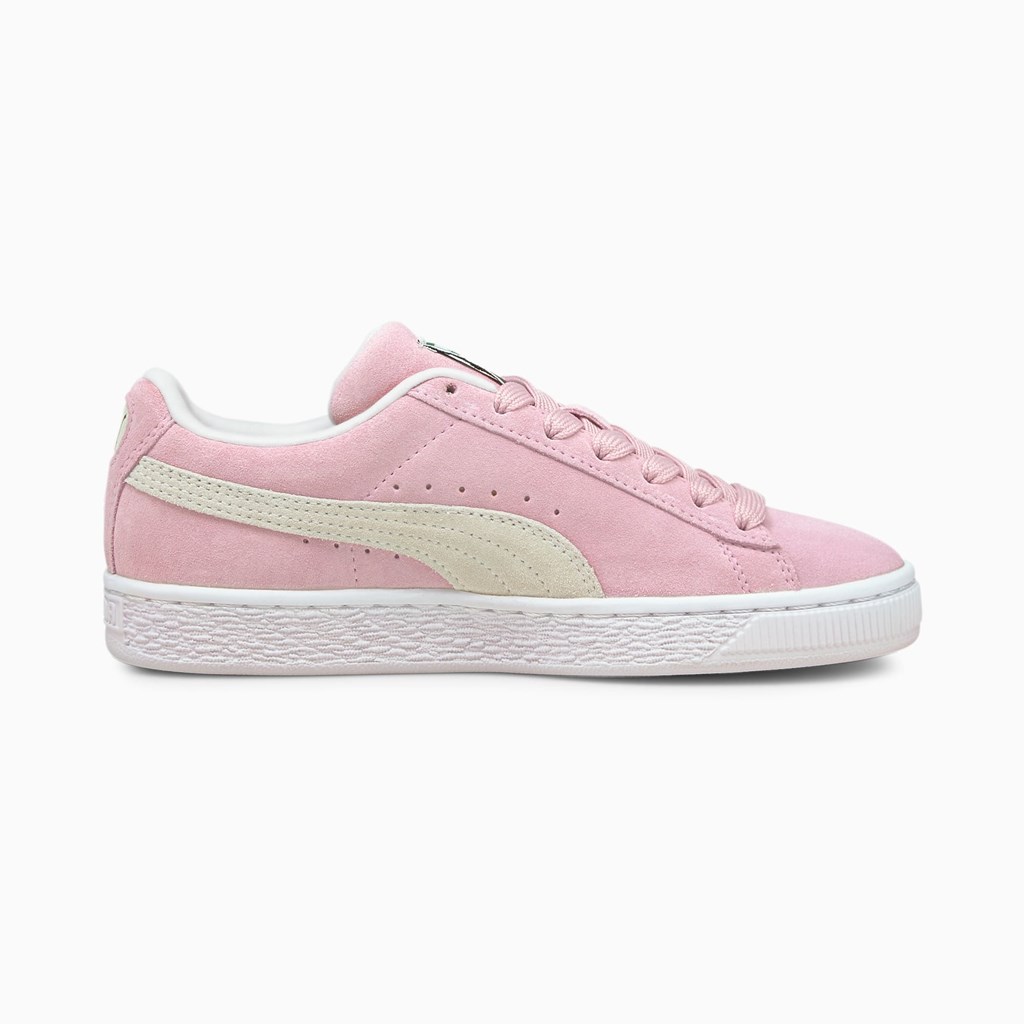 Puma Suede Classic XXI JR Joggesko Gutt Rosa Hvite | KX1053879