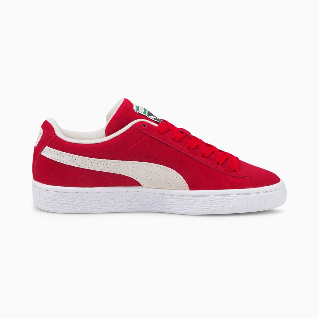 Puma Suede Classic XXI JR Joggesko Gutt Rød Hvite | VL0925187