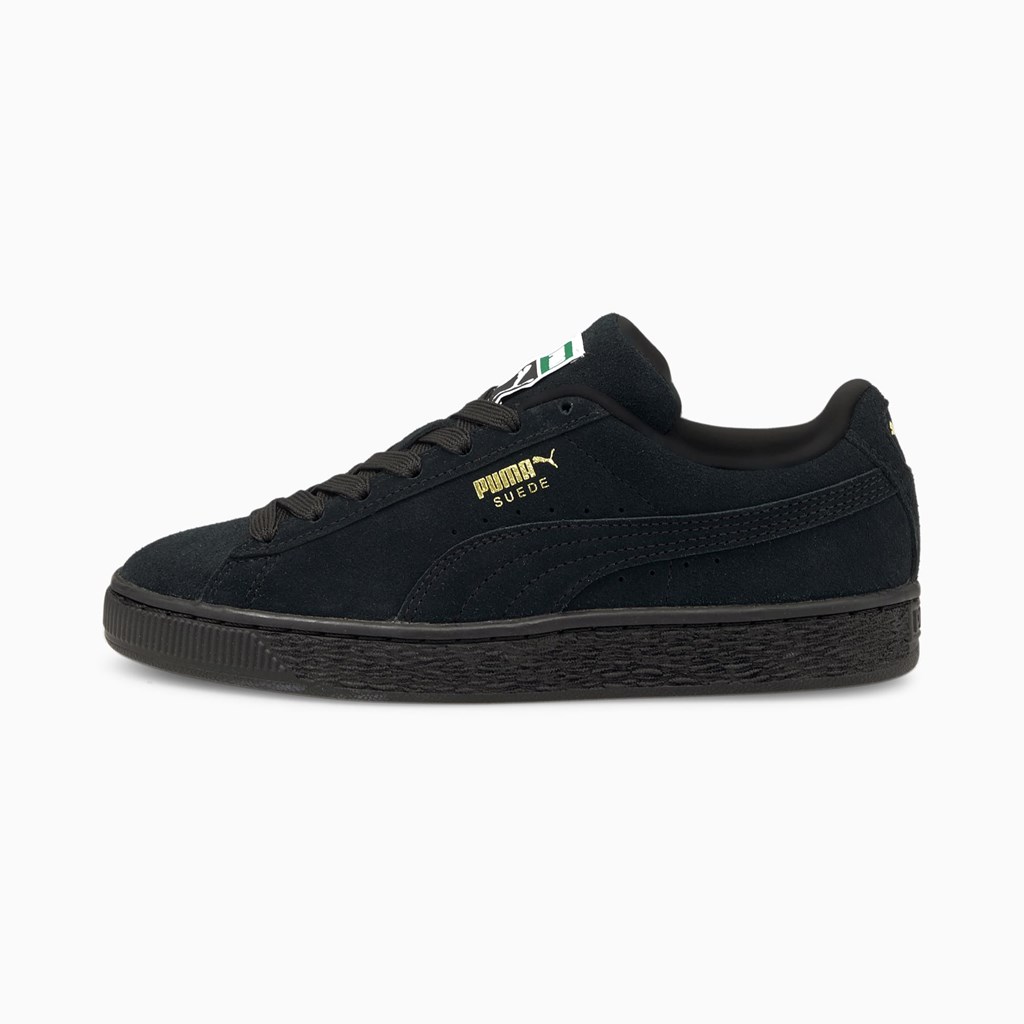 Puma Suede Classic XXI JR Joggesko Jente Svarte Svarte | EV2853940