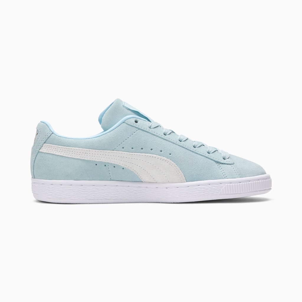 Puma Suede Classic XXI Joggesko Dame Blå Hvite Gull | DO2467581