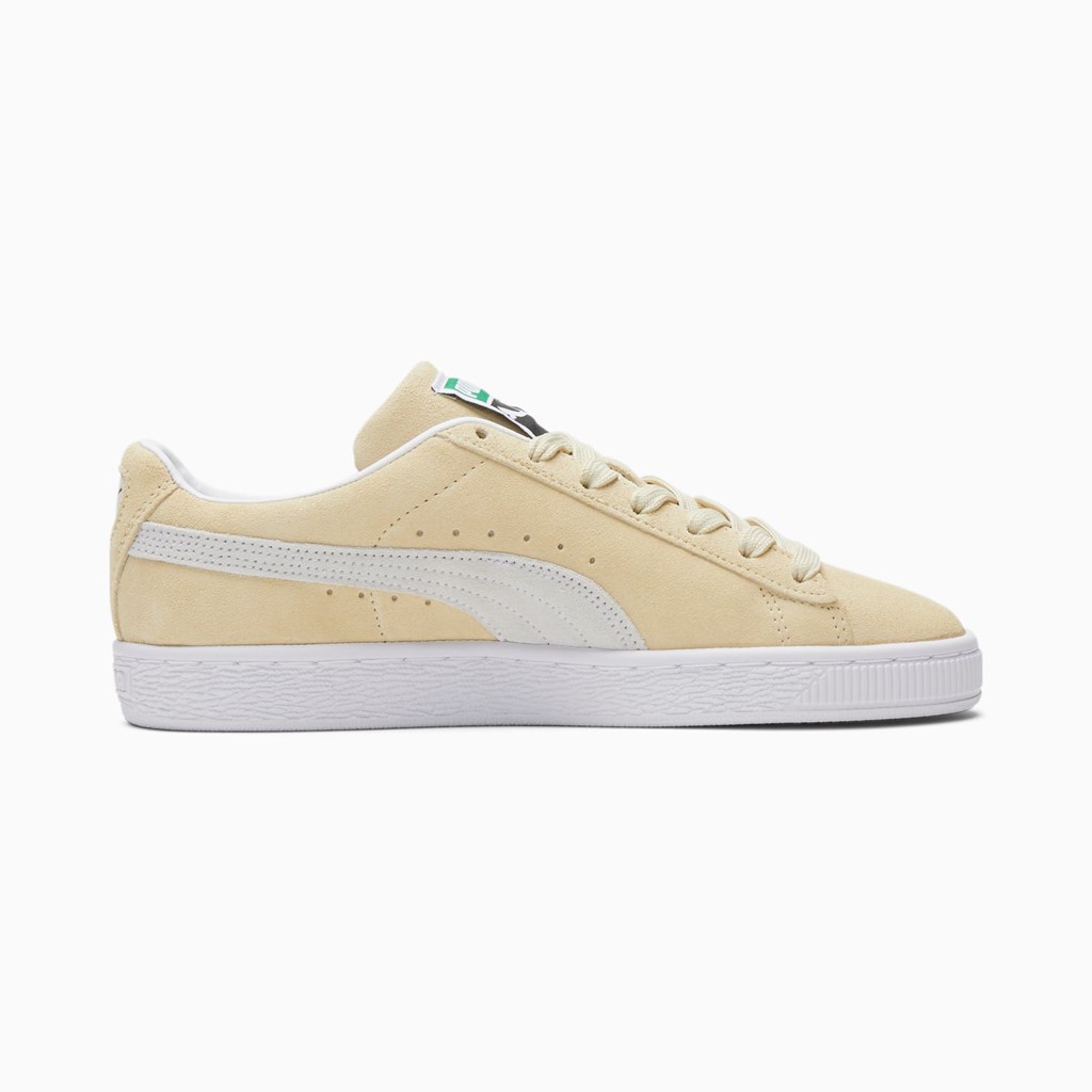 Puma Suede Classic XXI Joggesko Dame Gul Hvite | SE8236045