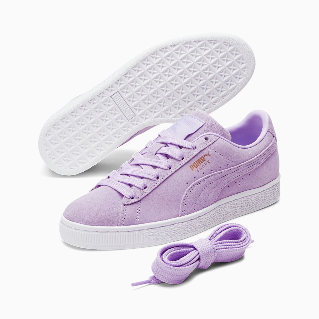 Puma Suede Classic XXI Joggesko Dame Lyse Lavendel Gull | TX7250841