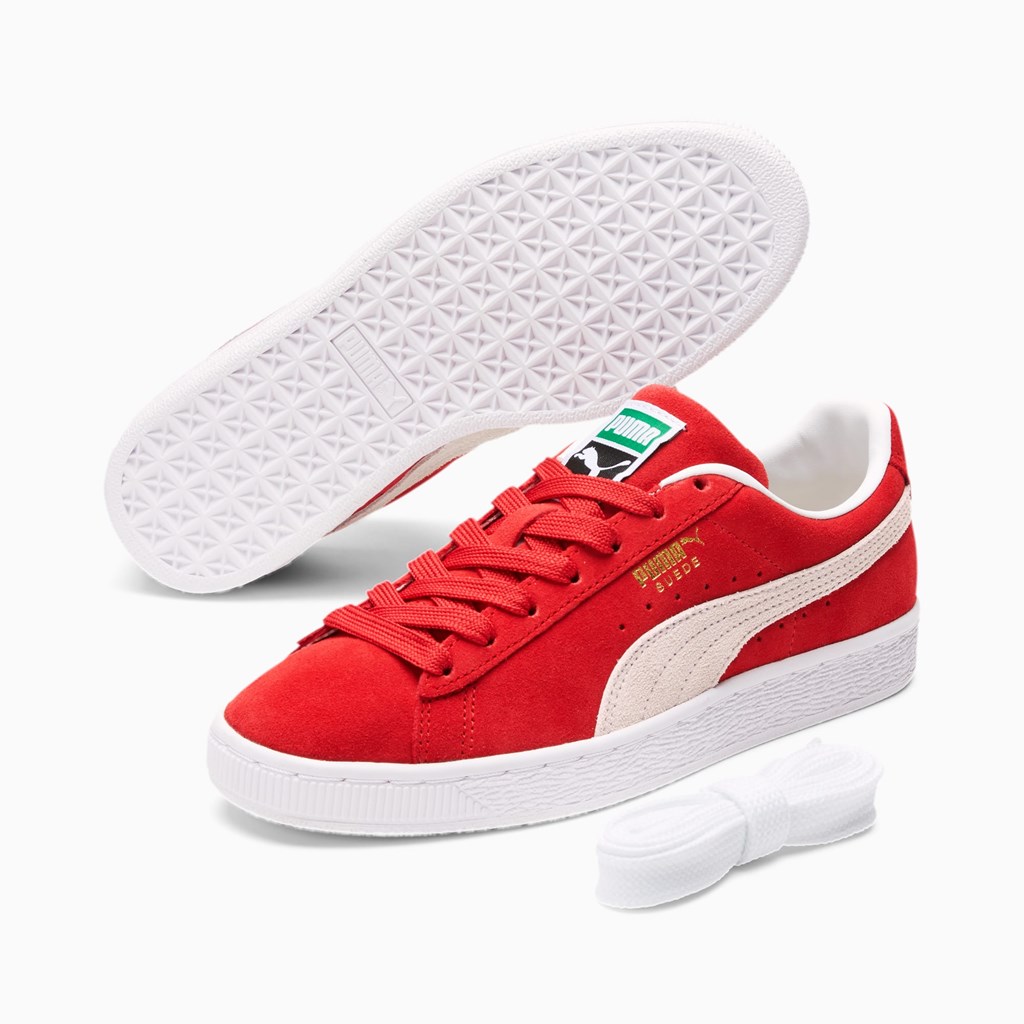 Puma Suede Classic XXI Joggesko Dame Rød Hvite | YX3578649