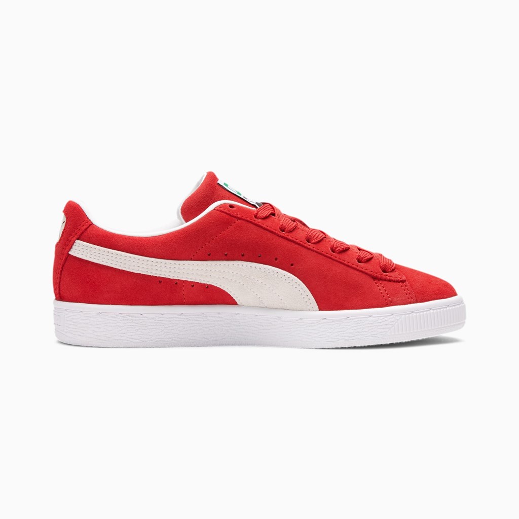 Puma Suede Classic XXI Joggesko Dame Rød Hvite | YX3578649