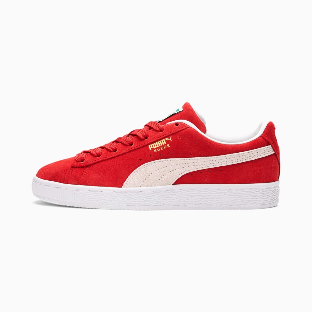 Puma Suede Classic XXI Joggesko Dame Rød Hvite | YX3578649